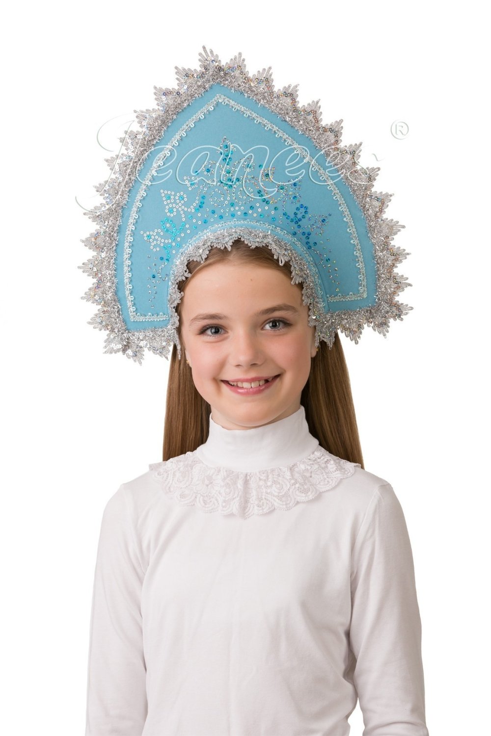 Накидка на платье снежной королевы