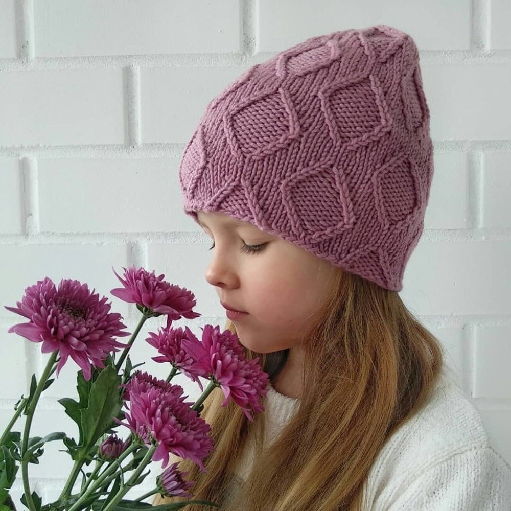 Шапка спицами