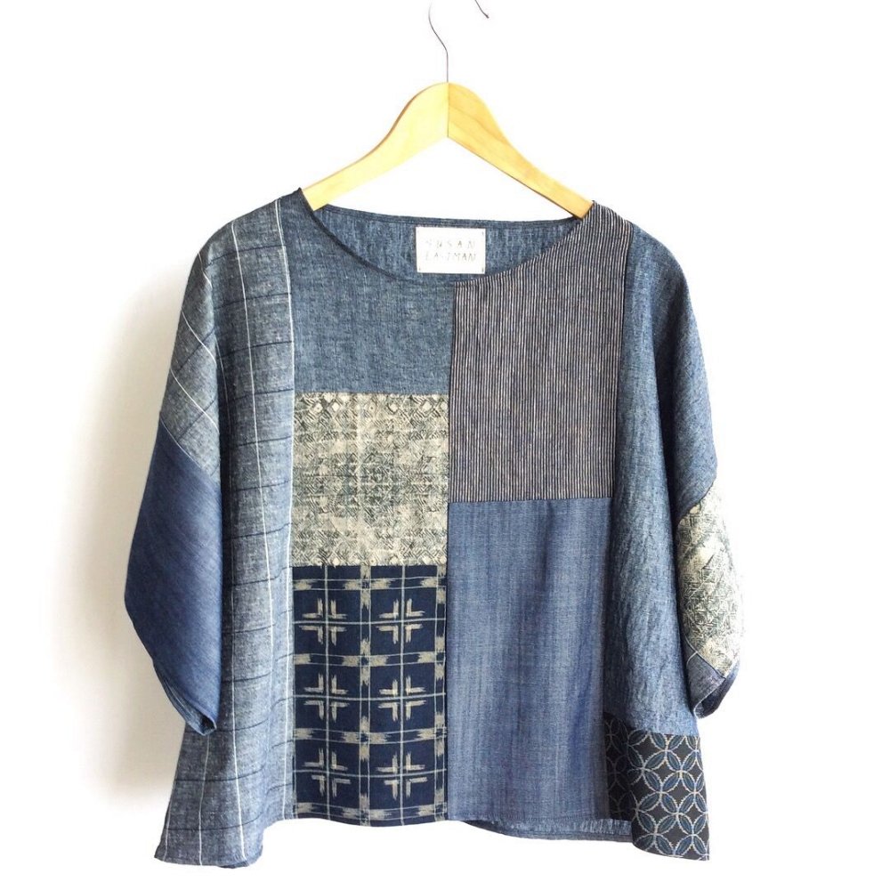 Джинсовая одежда в стиле пэчворк