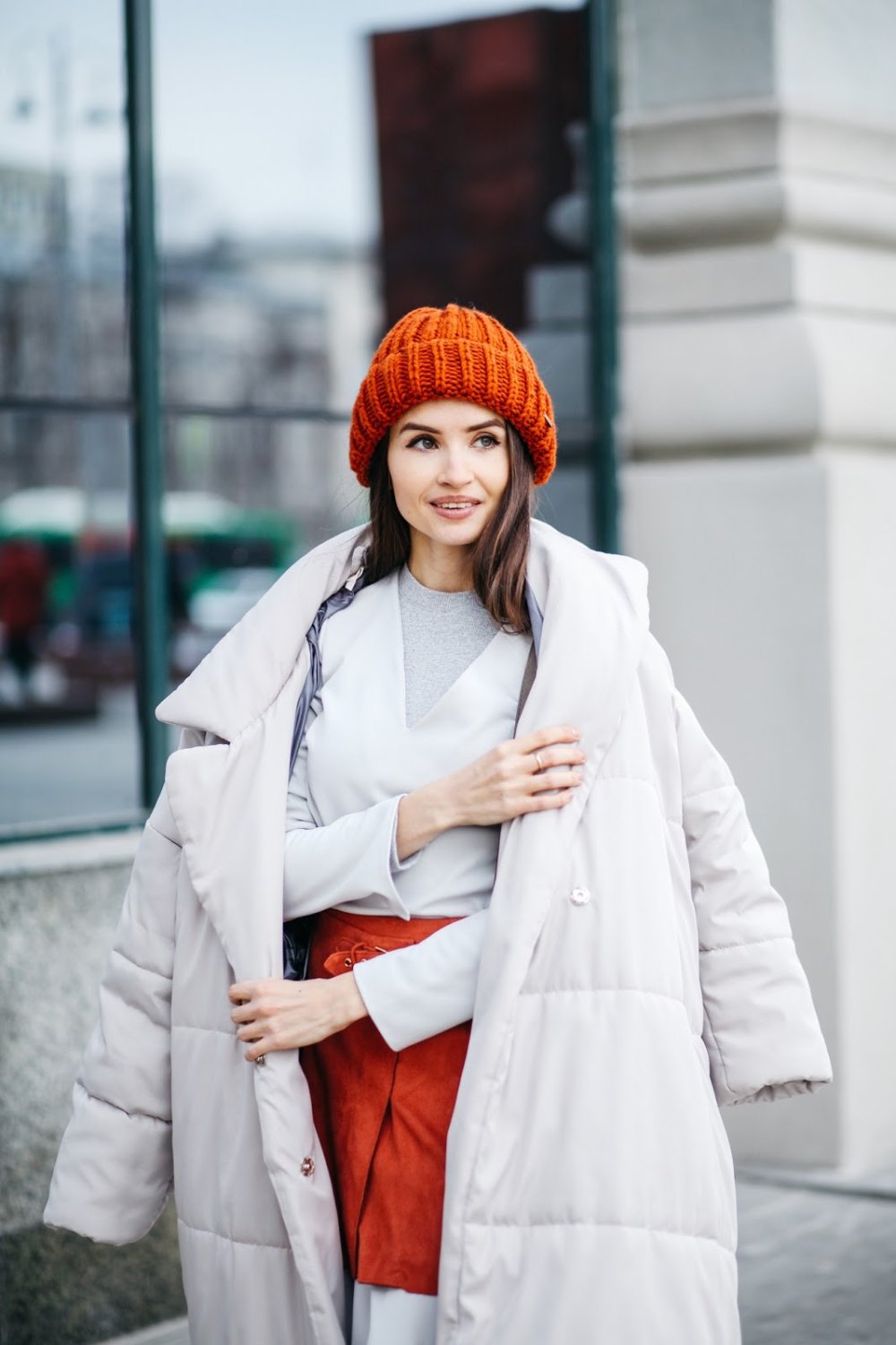 Пуховик оверсайз стрит стайл 2020