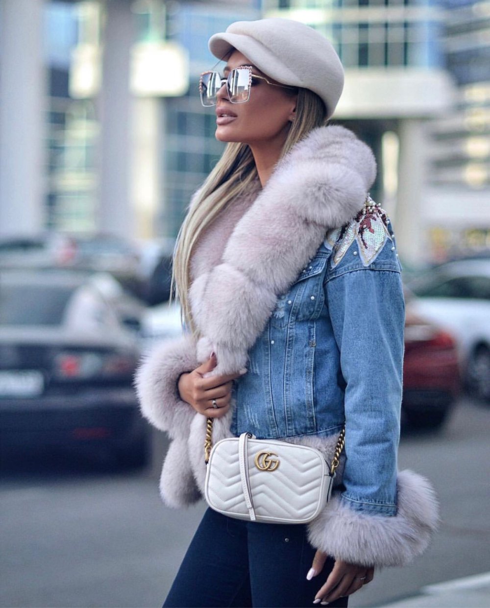 Модные девушки зимой