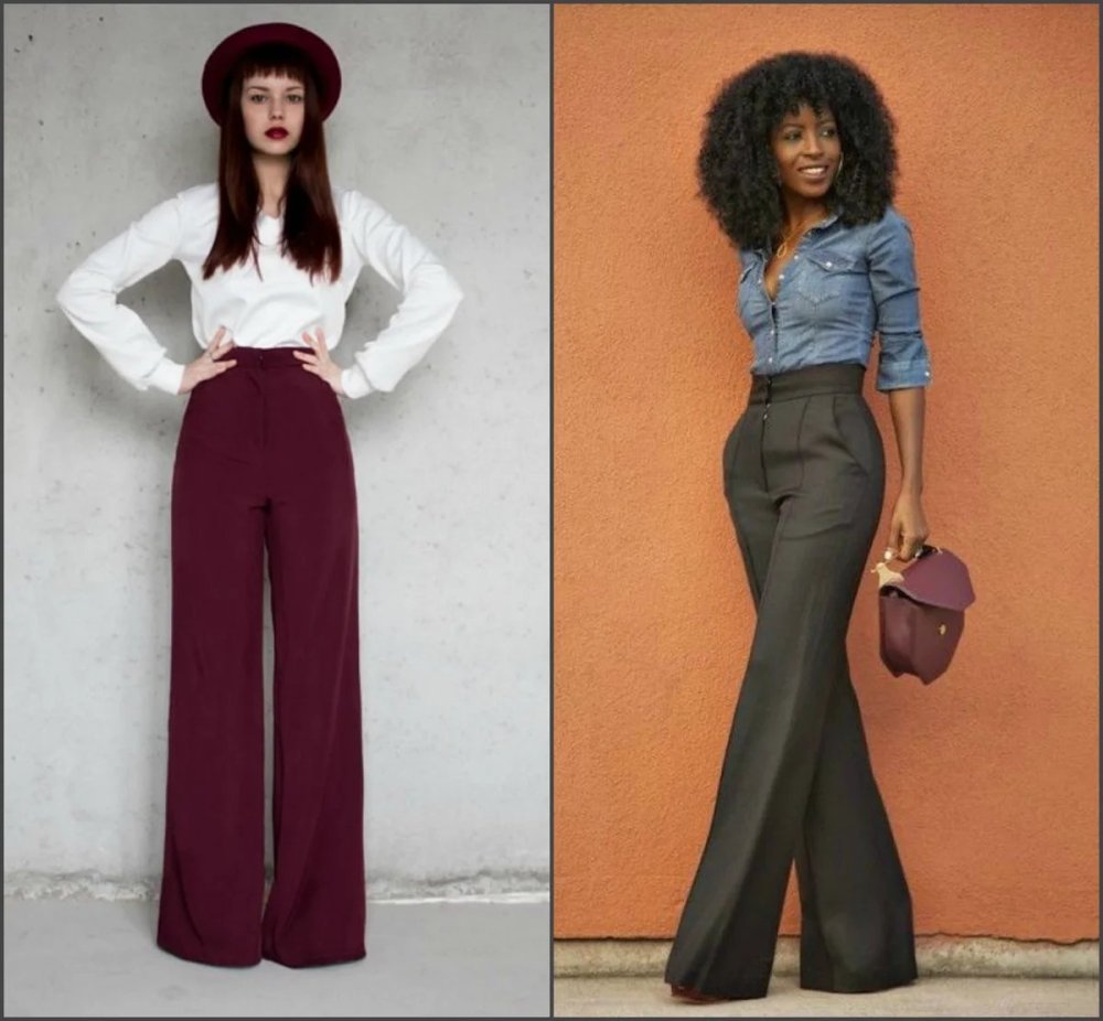 Широкие брюки для женщин 50+