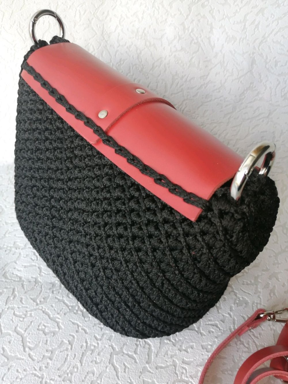 Сумка ракушка из полиэфирного шнура