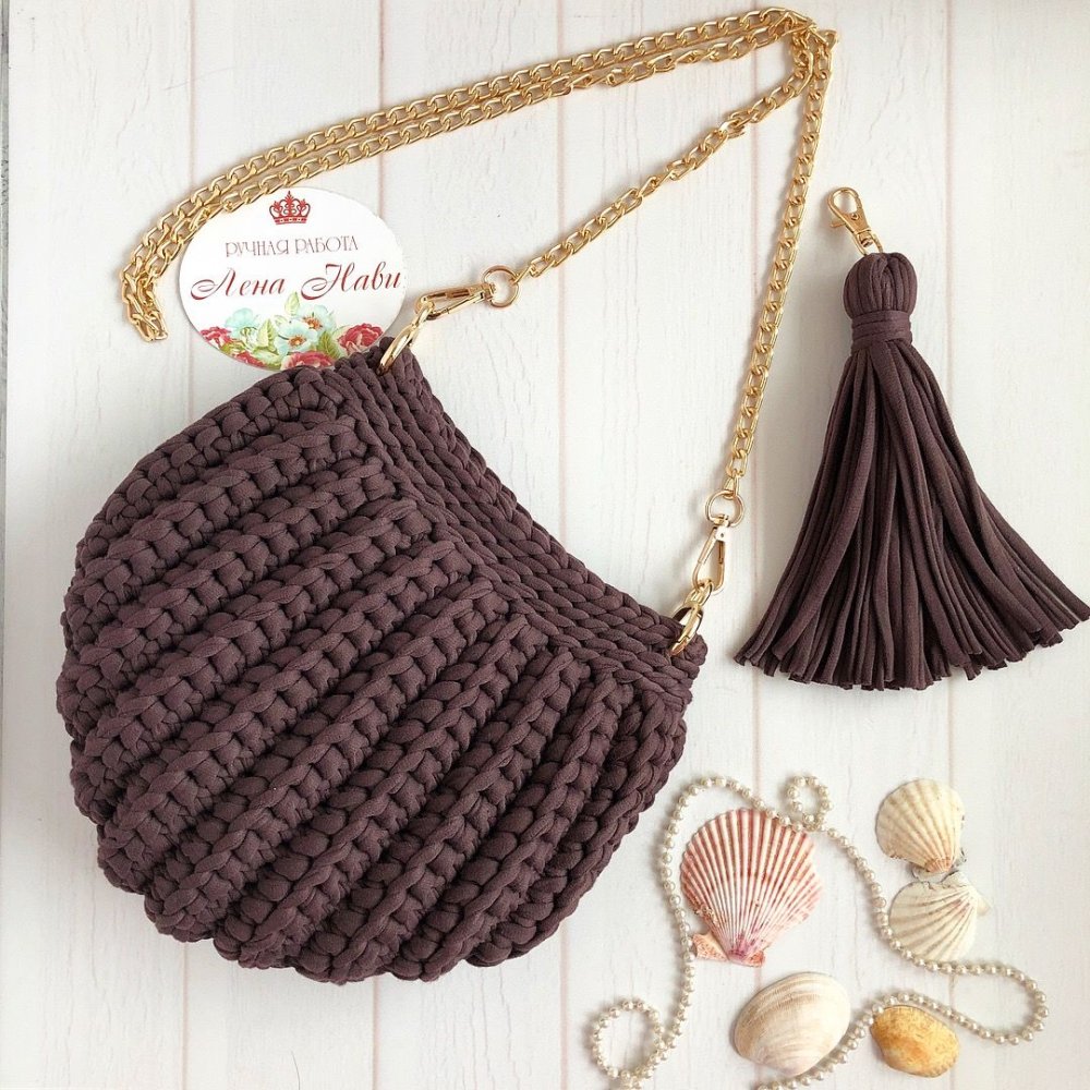 Вязаная сумка Орео