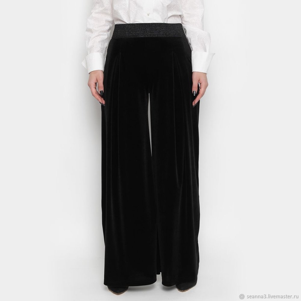 Брюки из бархата