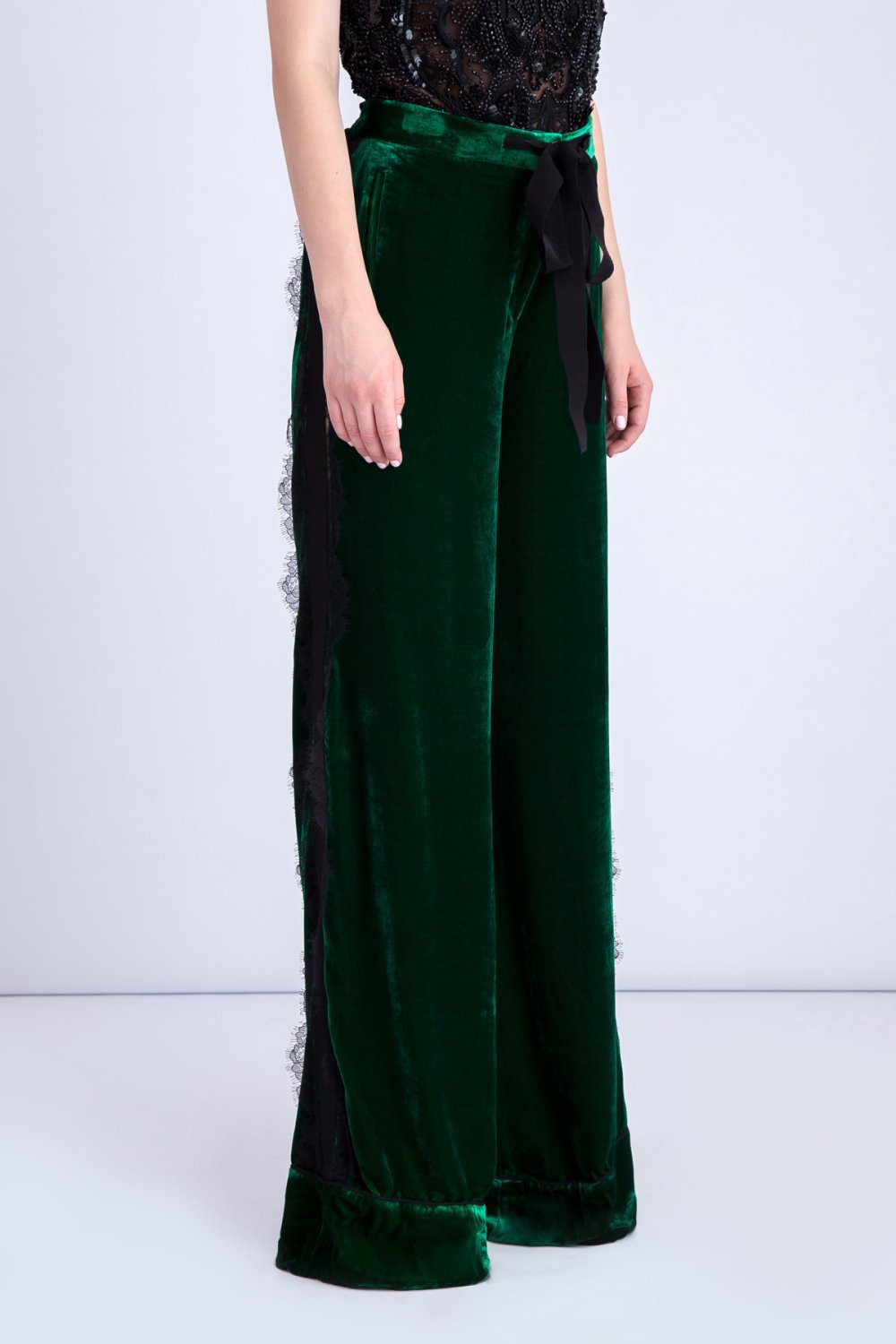 Штаны палаццо женские вельветовые