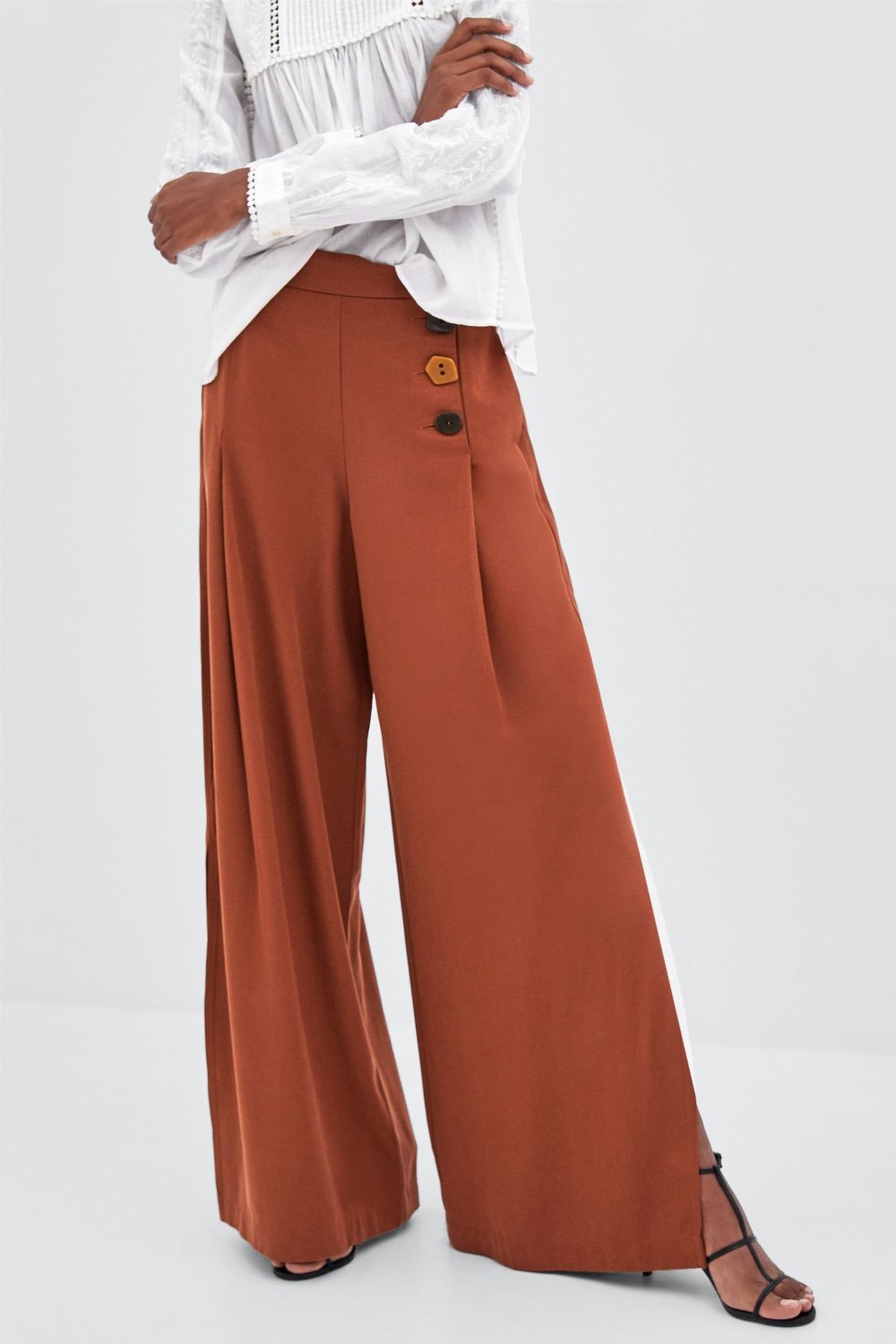 Брюки палаццо Изумрудные