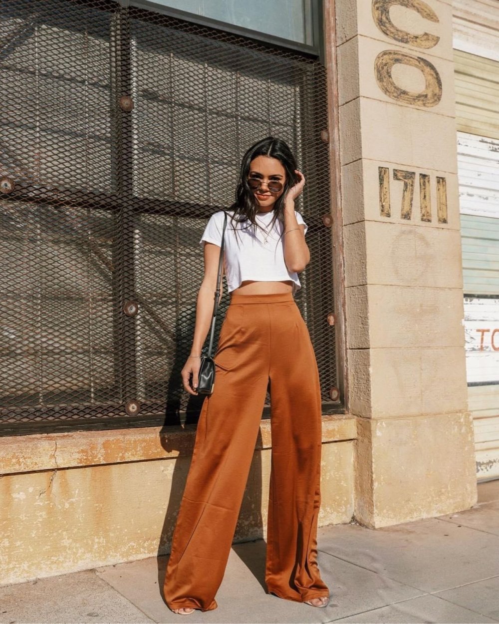 Брюки палаццо сиреневые Zara