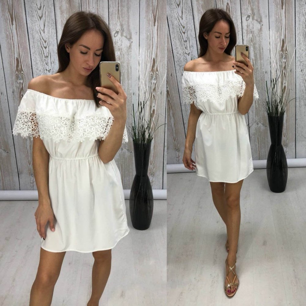 Белое платье