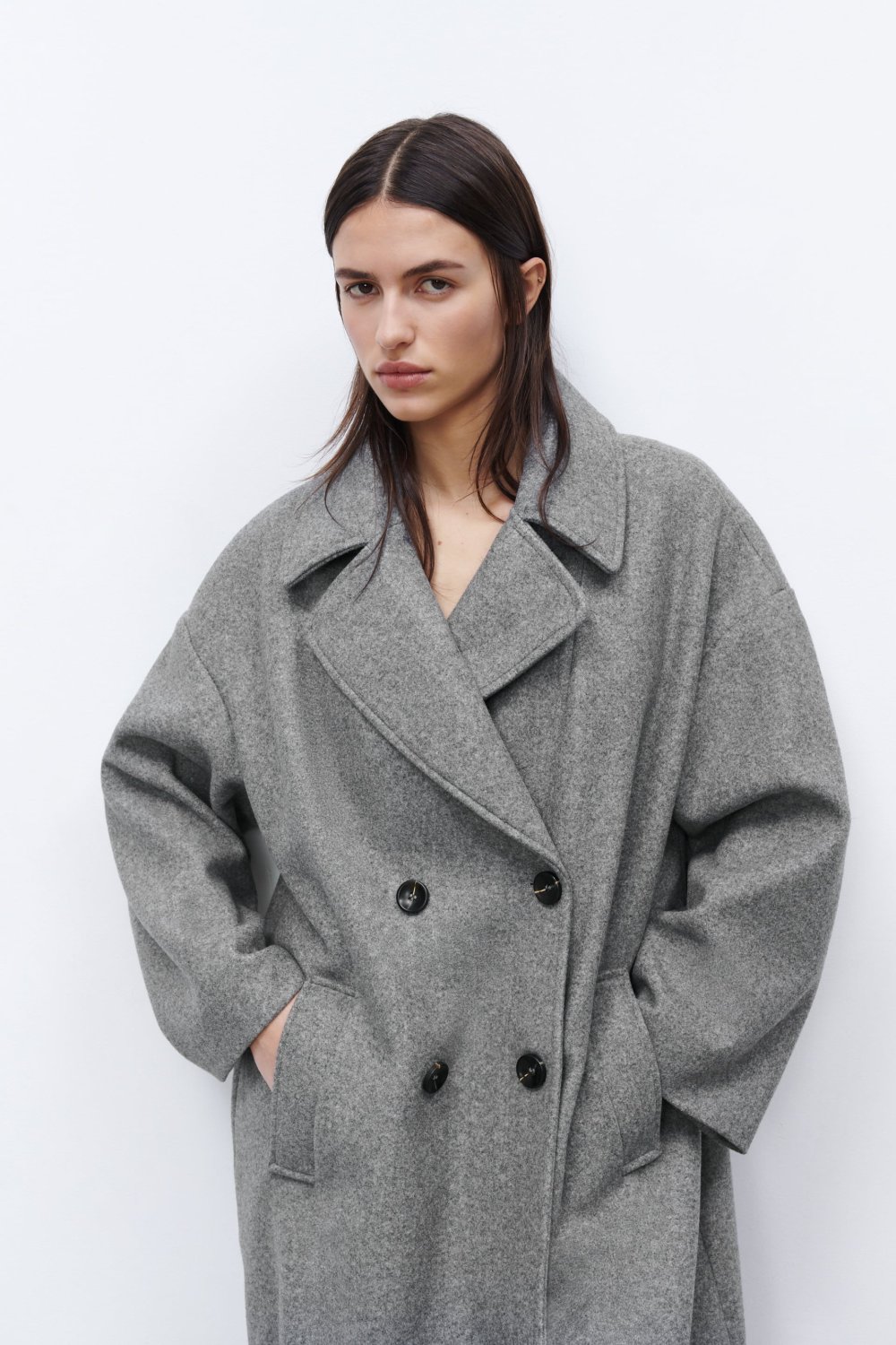 Пальто Зара оверсайз 2020 стеганое