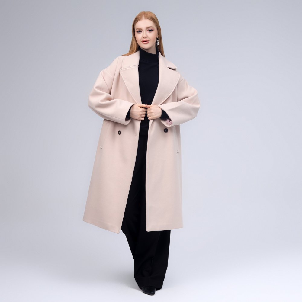 Крок пальто Sant Laurent серое