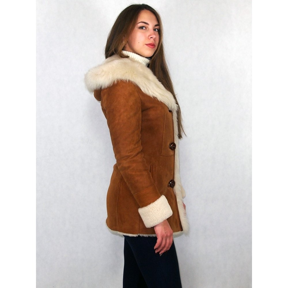 Коричневая куртка с мехом мужская