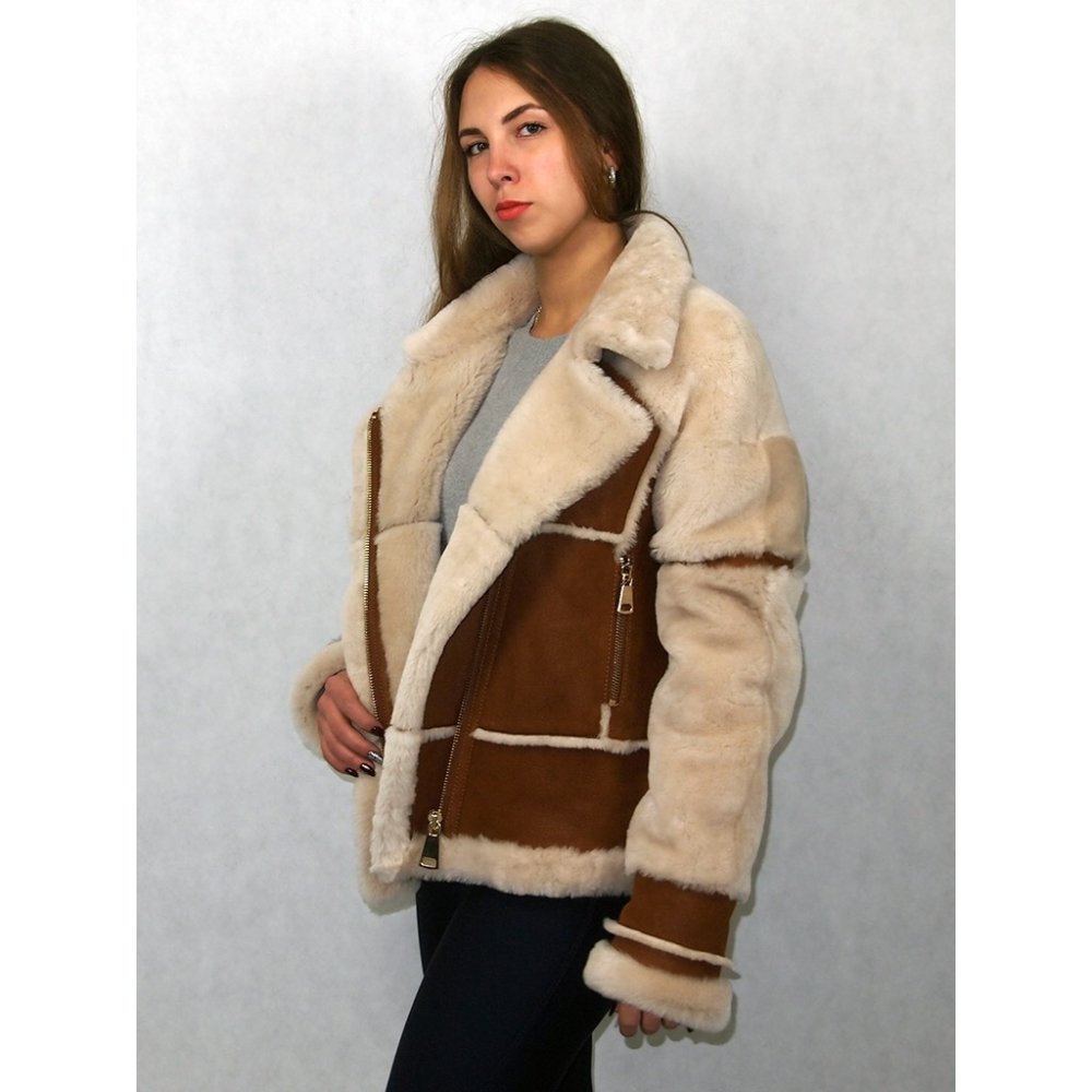 Куртка дубленка Авиатор женская