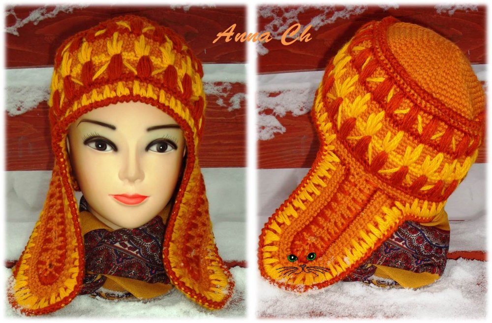 Шапка из травки спицами для девочки