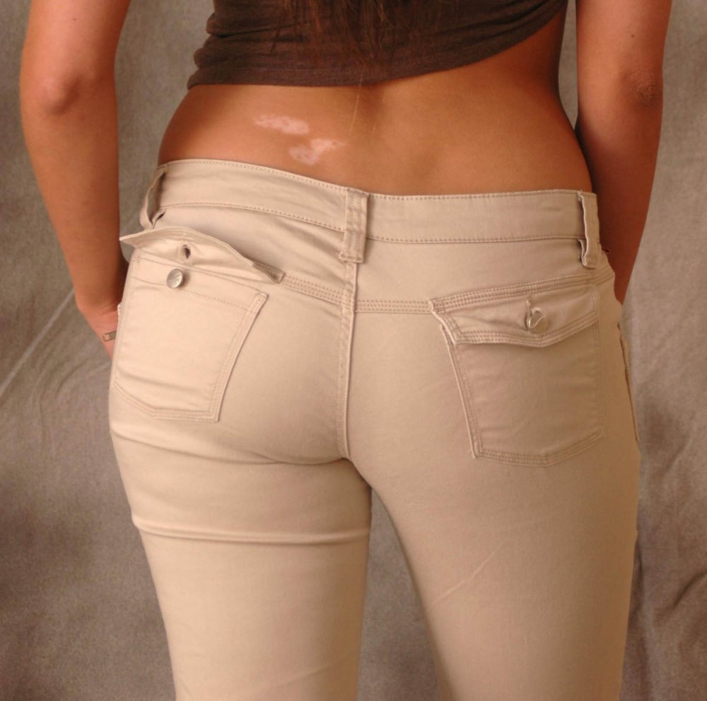 White Jeans buttocks