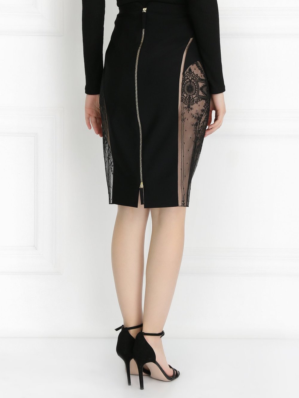 Юбка со вставками