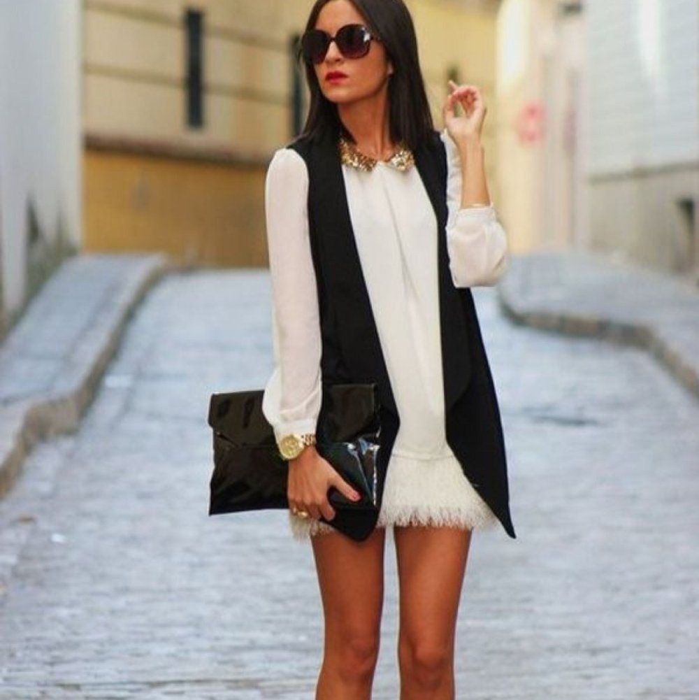 Черно белая одежда