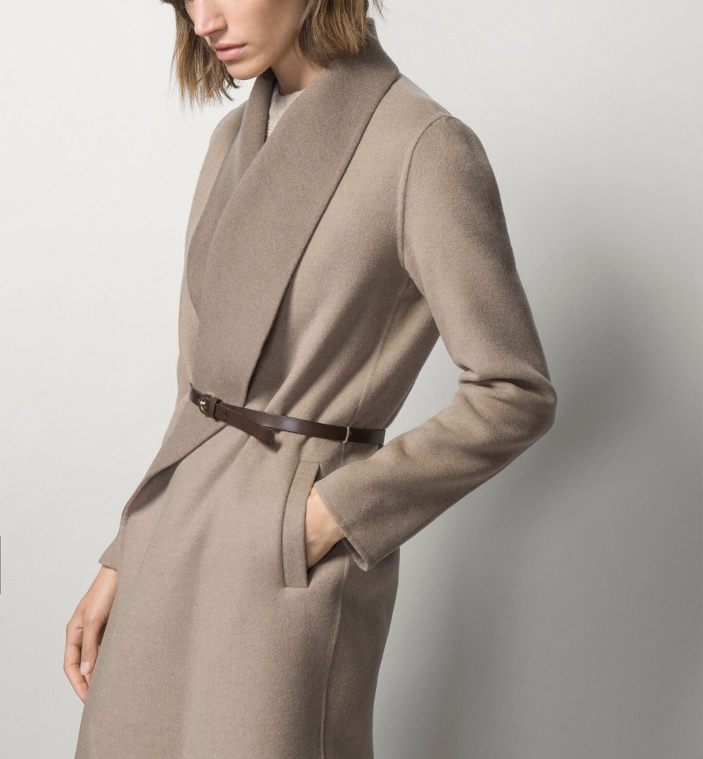 Пальто massimo Dutti женское шерсть