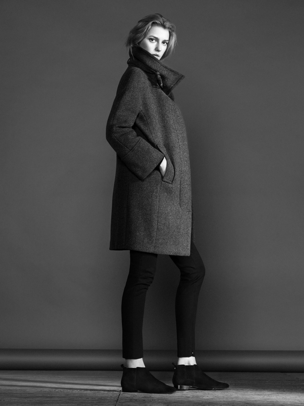 Пальто Массимо дутти бирюзовое