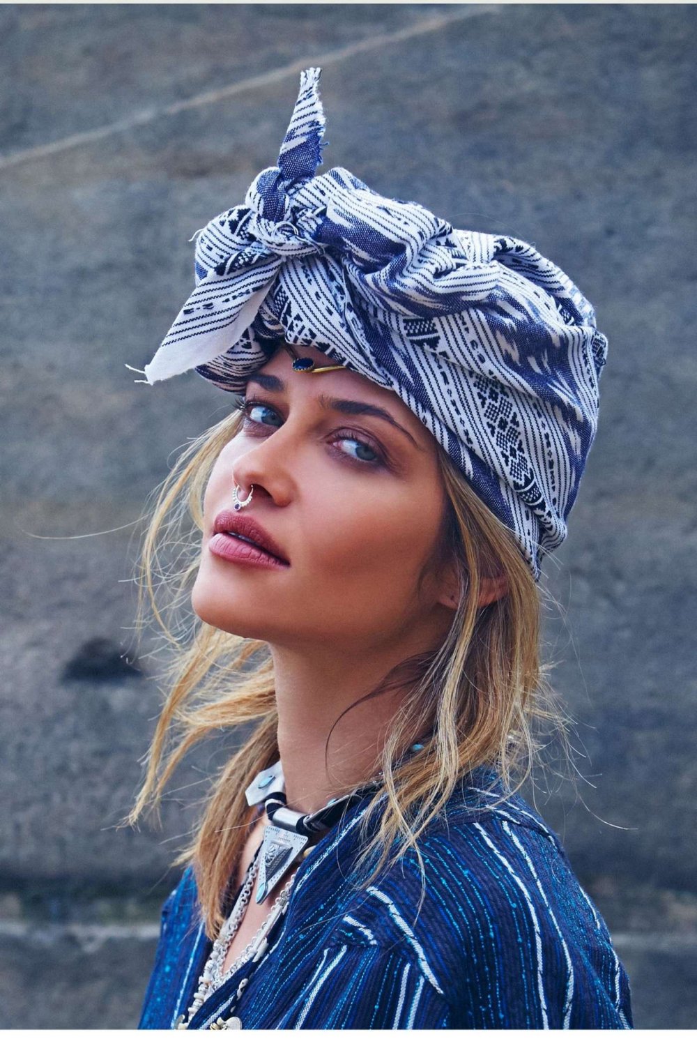 Вязаные шапки в стиле бохо