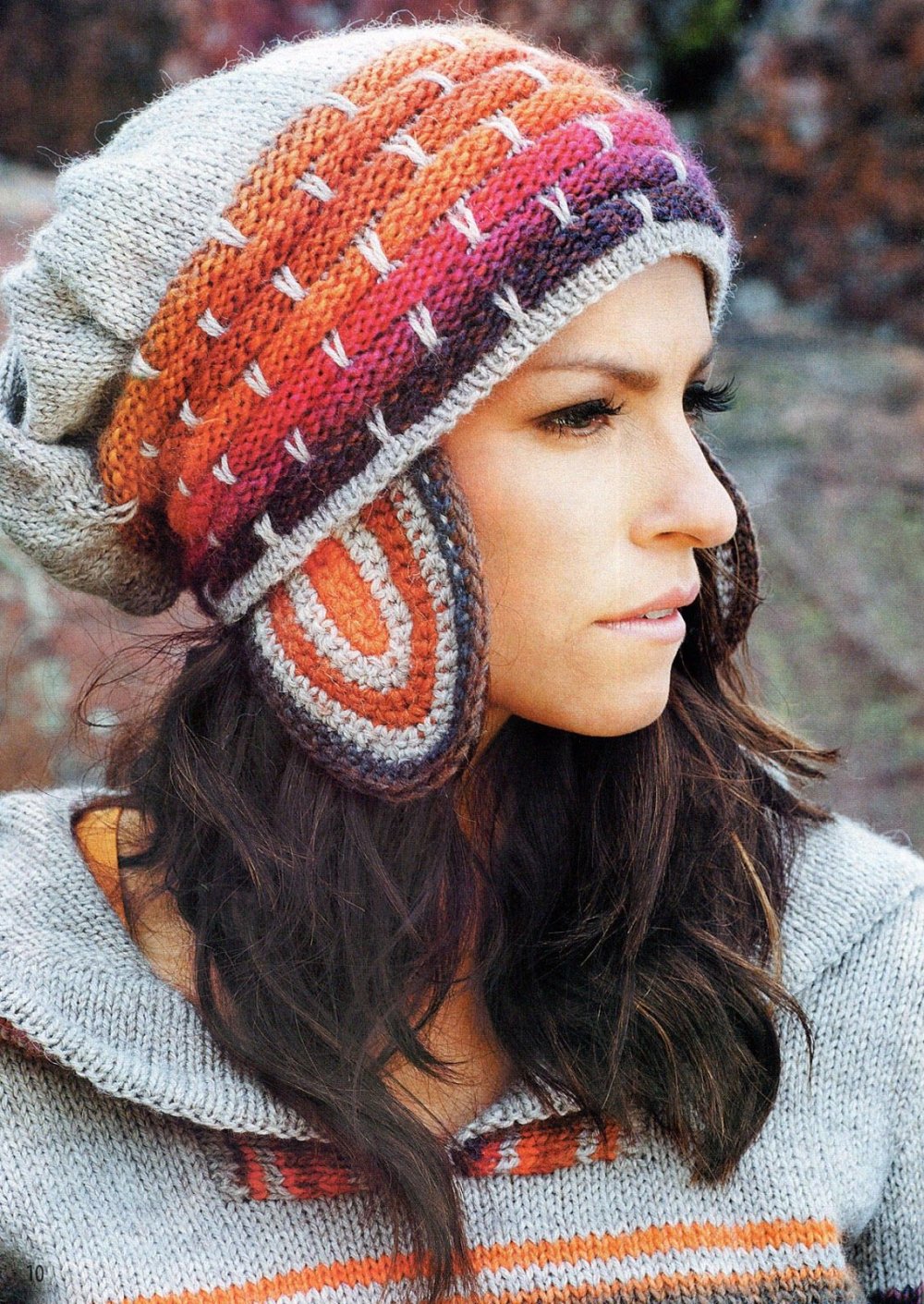 Бохо шапки вязаные