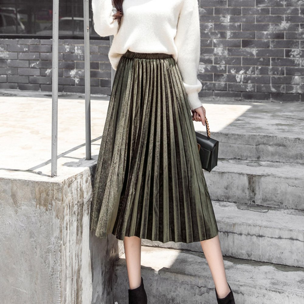 Юбки плиссе. Макси.2020