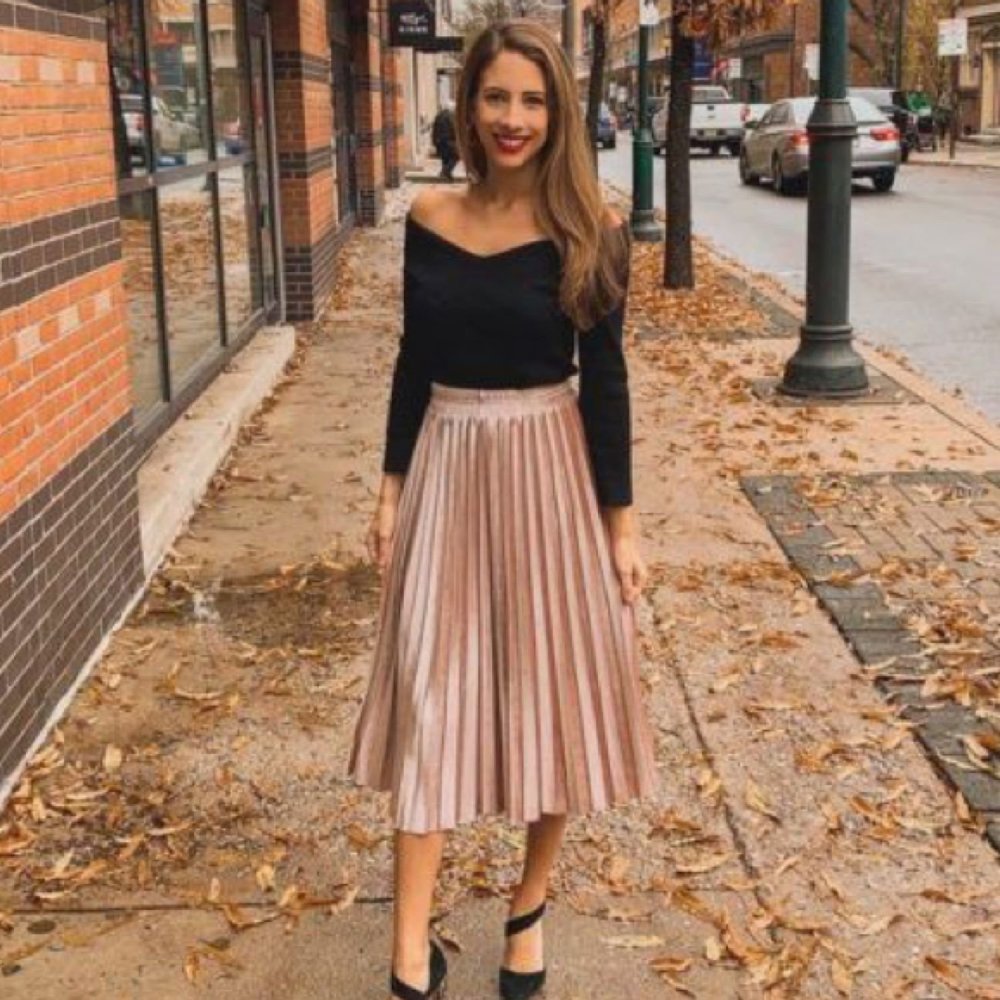 Замшевая юбка стритстайл