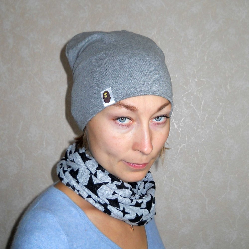 Шапки из трикотажа для женщин