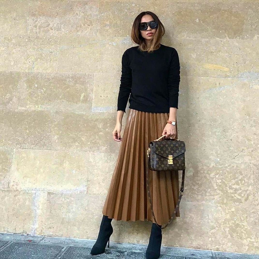 Zara юбка миди плиссированная 2020