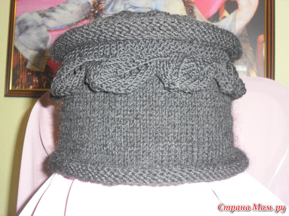 Шапка вязаная Кубаночка