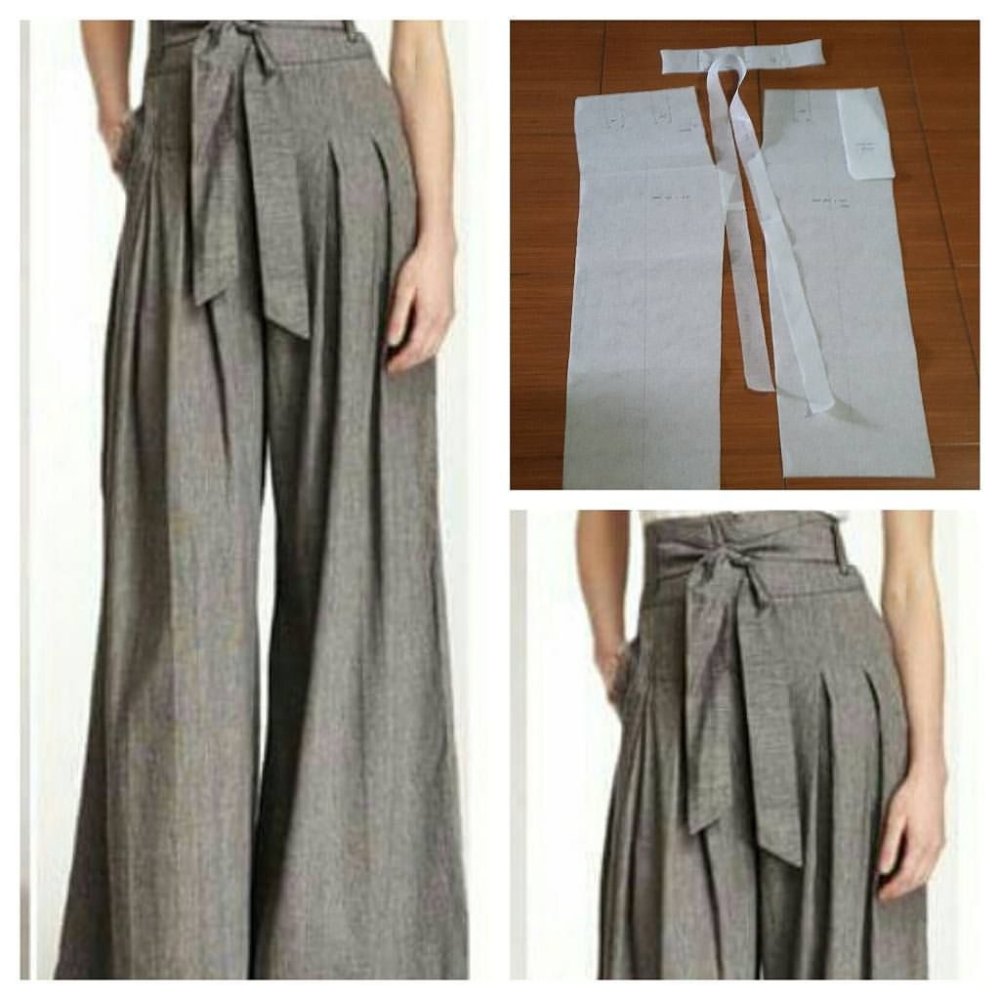 Шьем брюки палаццо