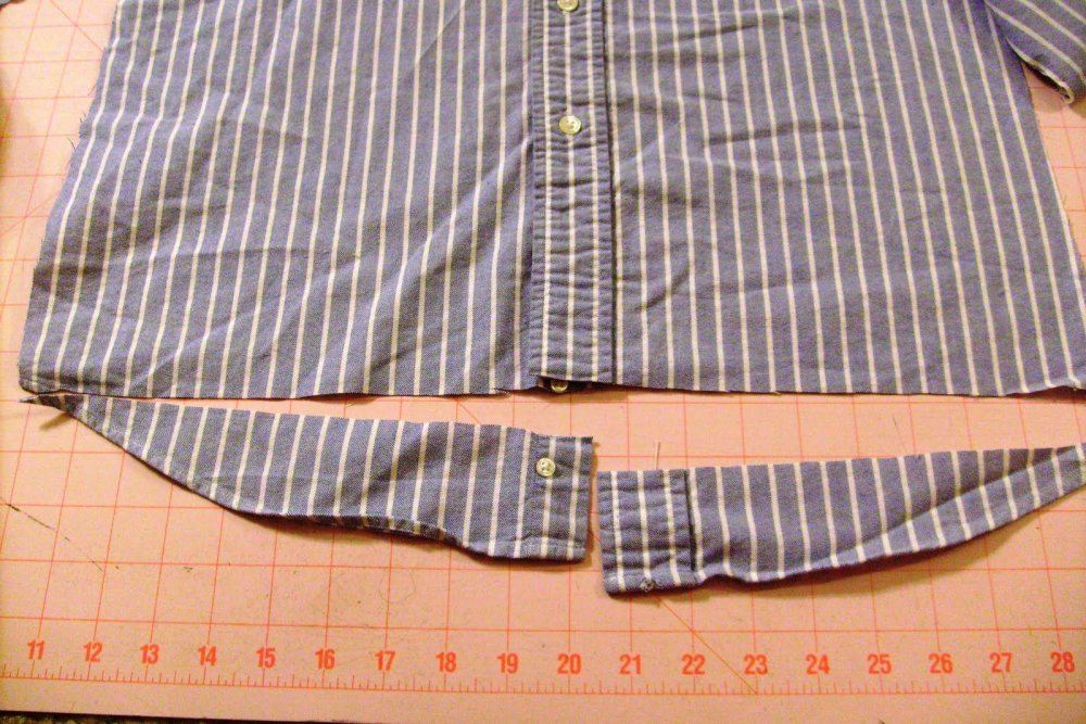 Блузка из мужской рубашки