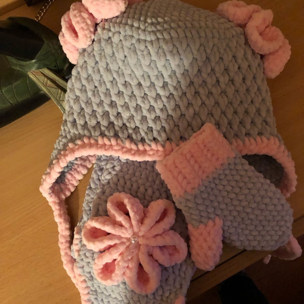 Снуд с ушками для девочки