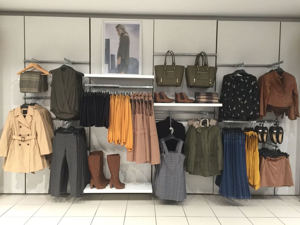 Красивая выкладка одежды