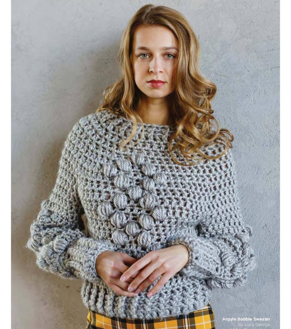 Свитер из крупной пряжи