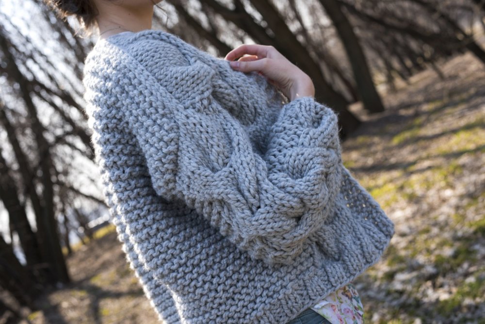 Карди из толстой пряжи