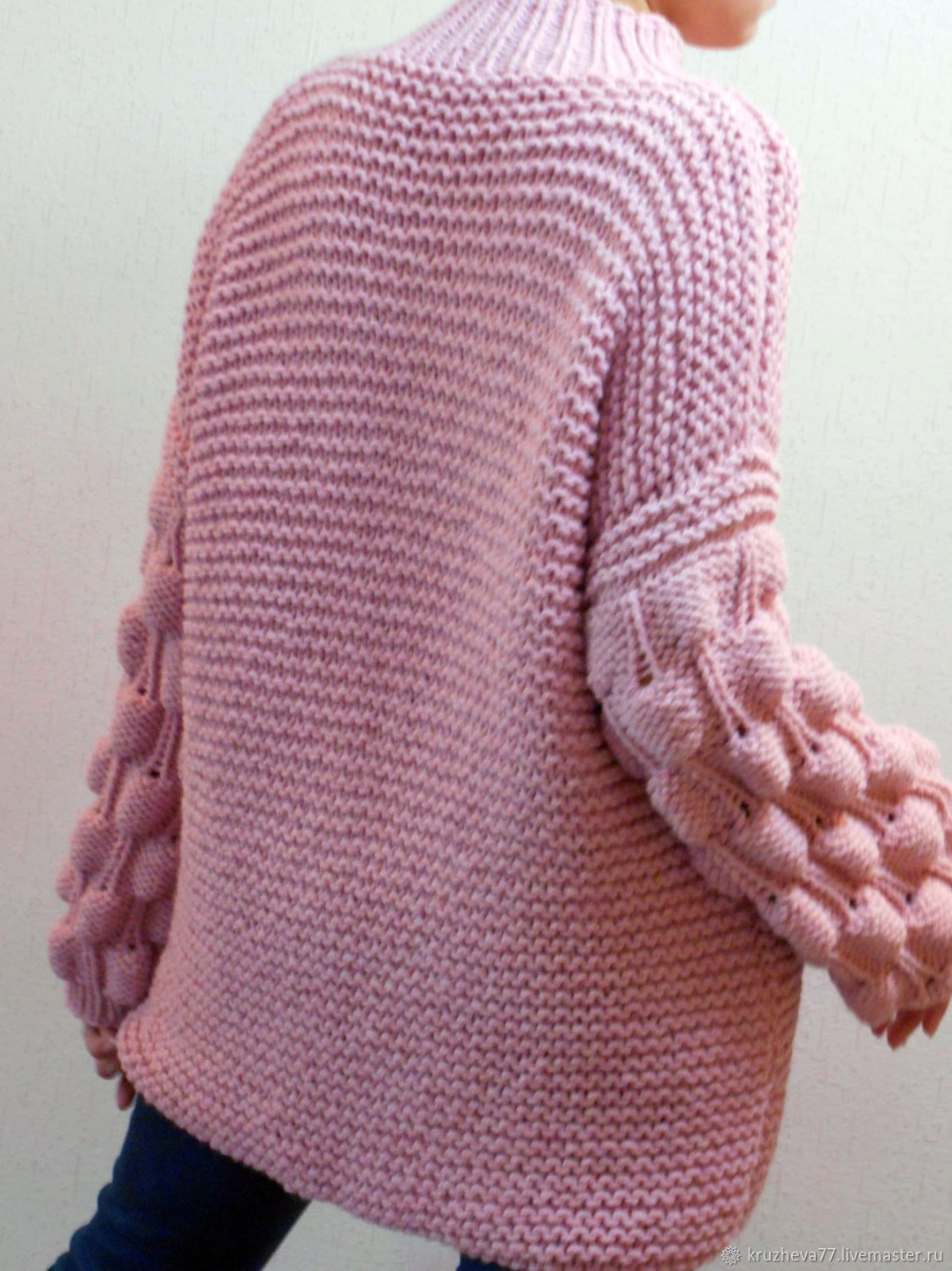 Кардиган крупной вязки