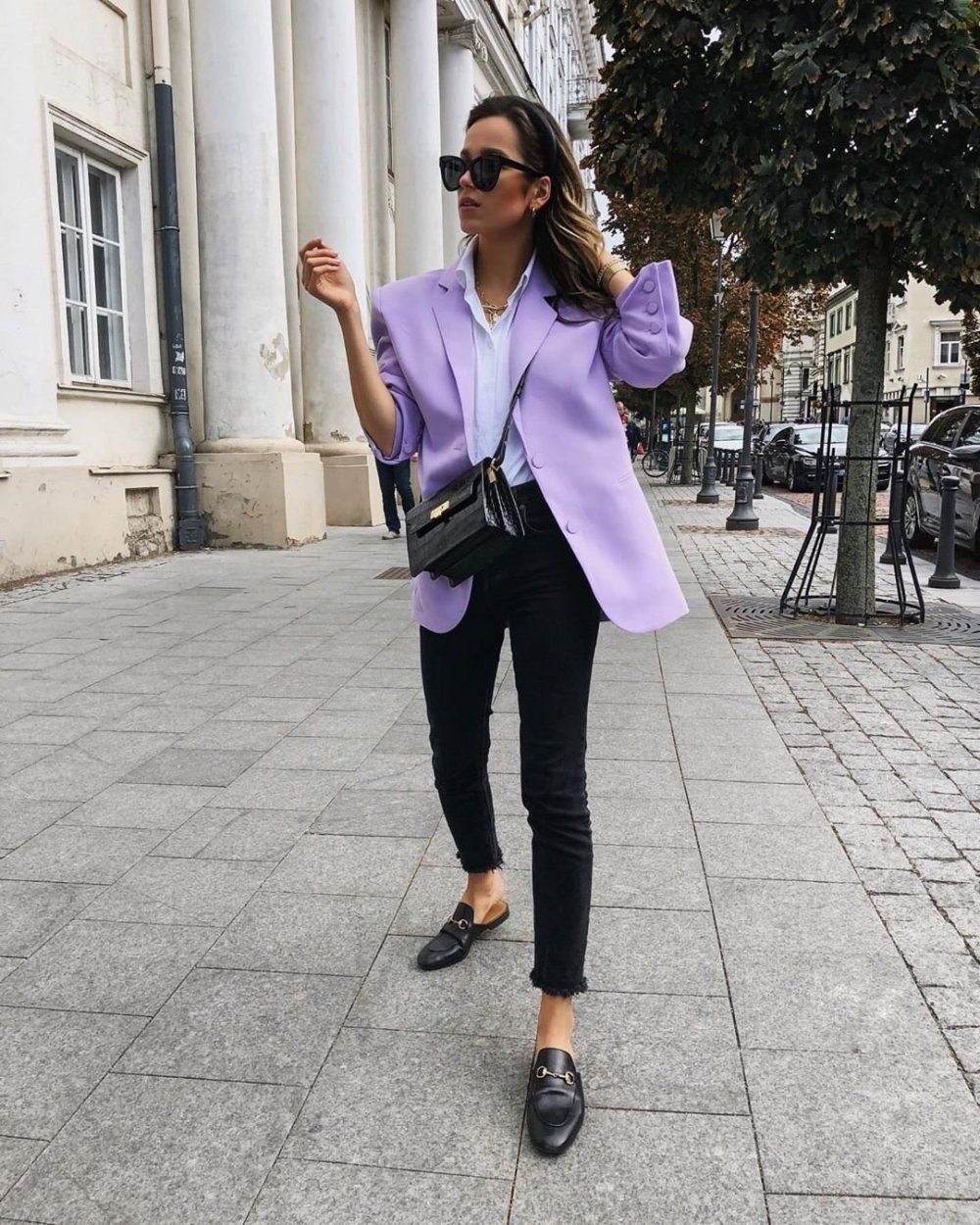 Образы с фиолетовым пиджаком