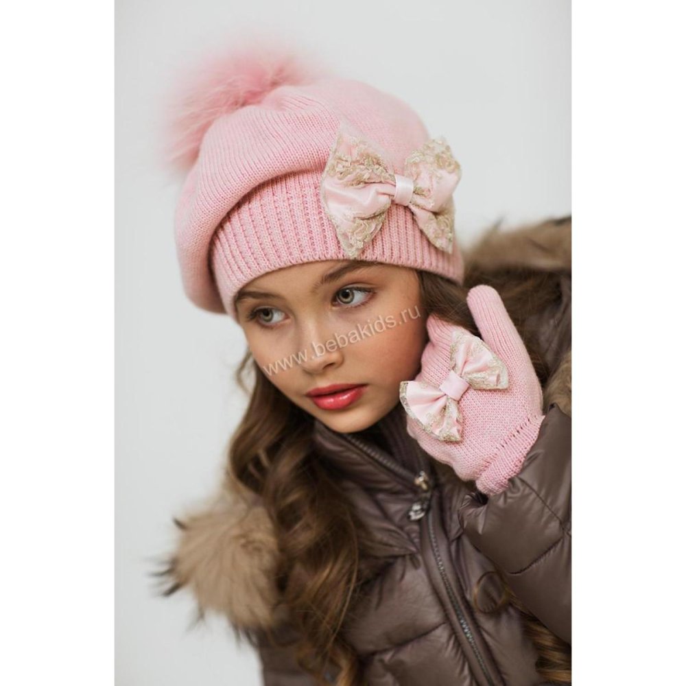 Шапочка спицами для девочки подростка