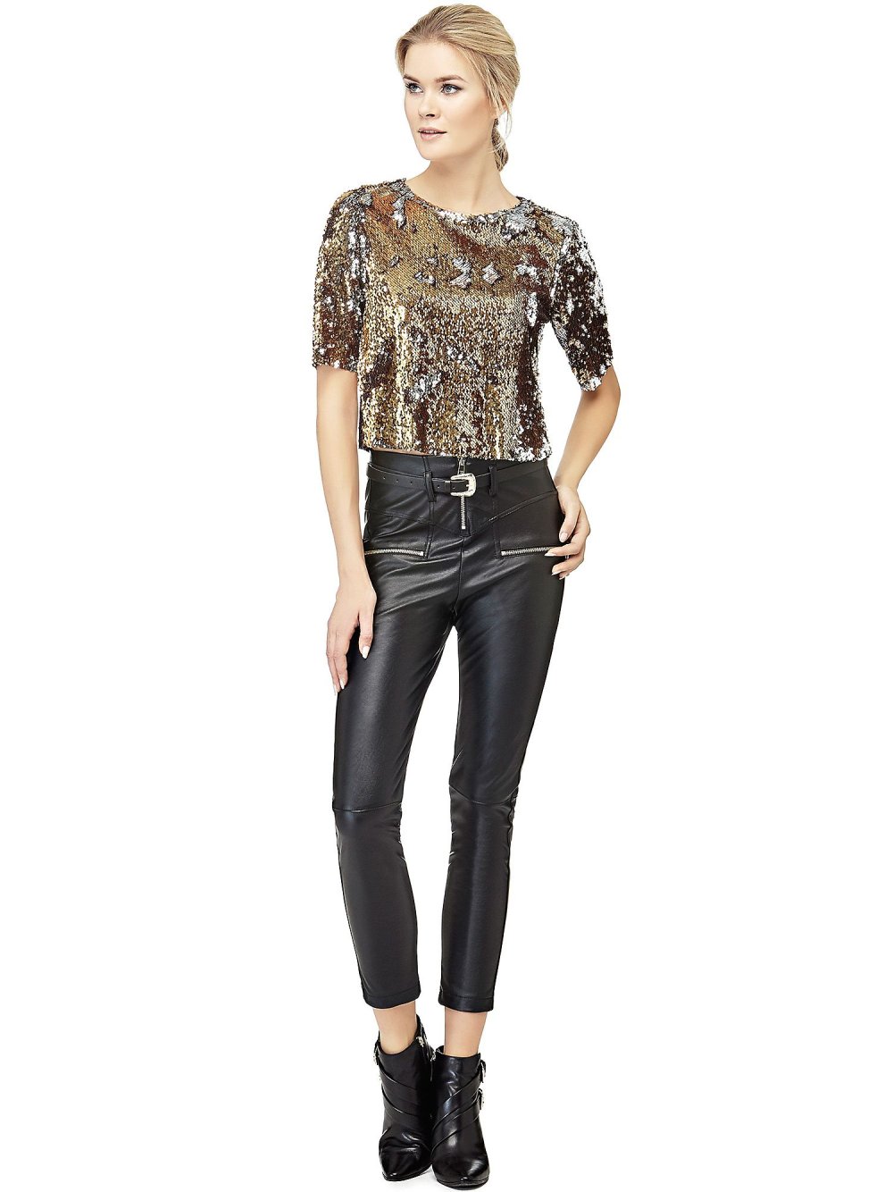 Плюс сайз Black Leather