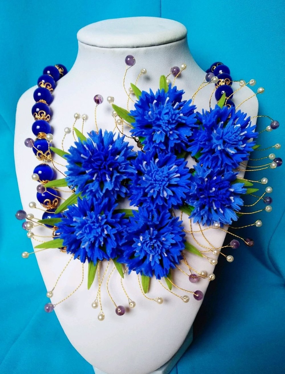 Платье Белоруссия синее