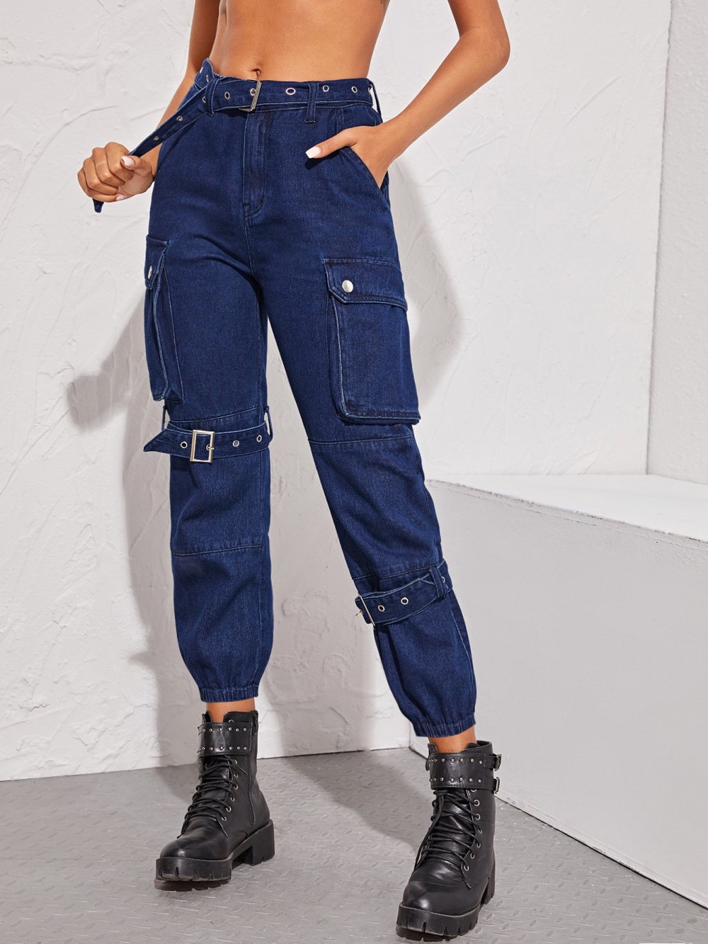 Джинсы с косыми карманами мужские