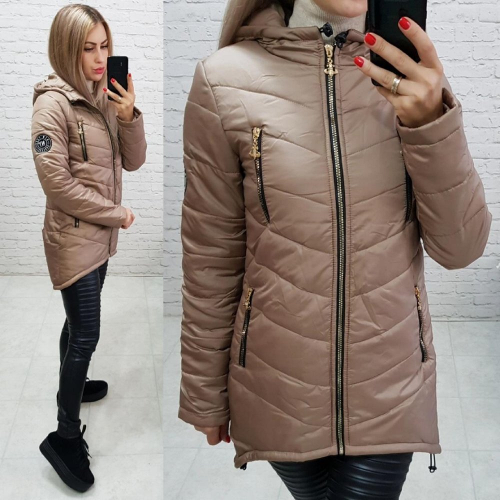 Куртка женская кофейного цвета