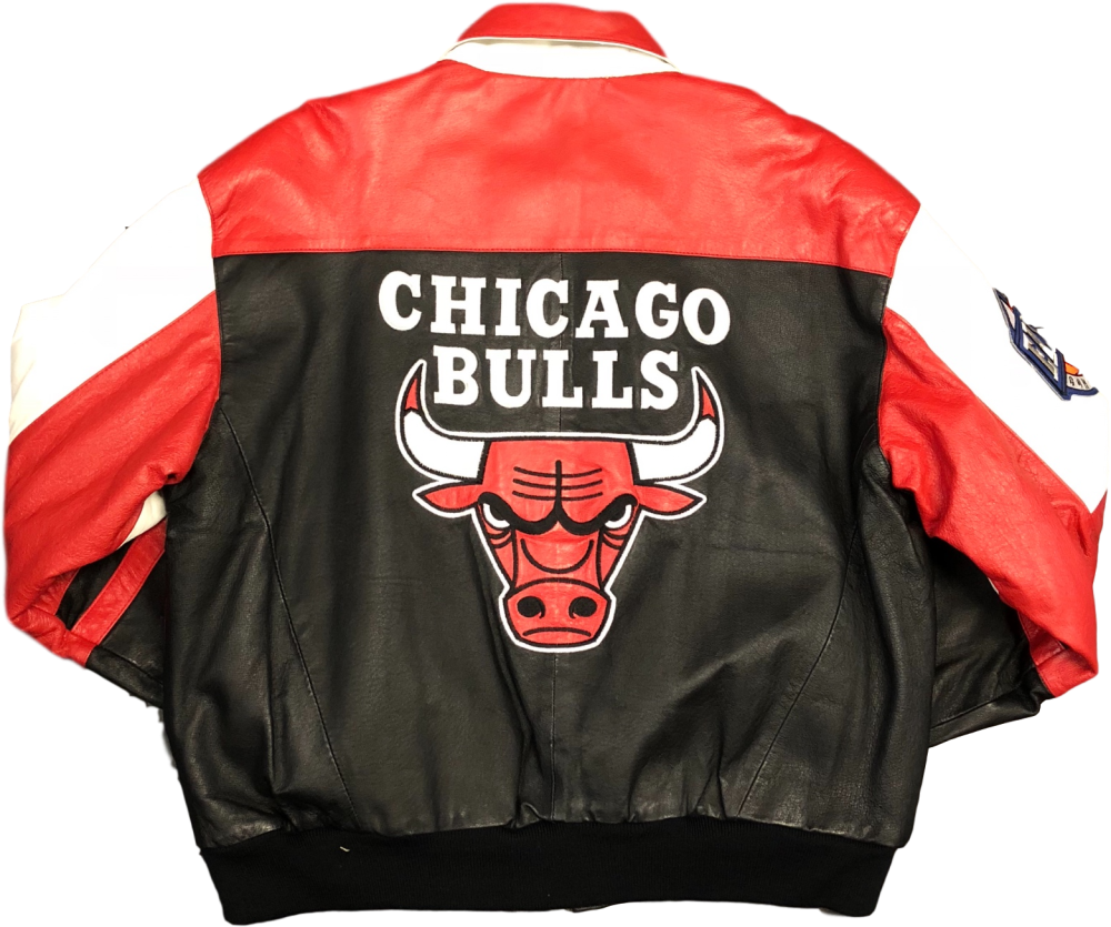 Кожаная куртка Chicago bulls