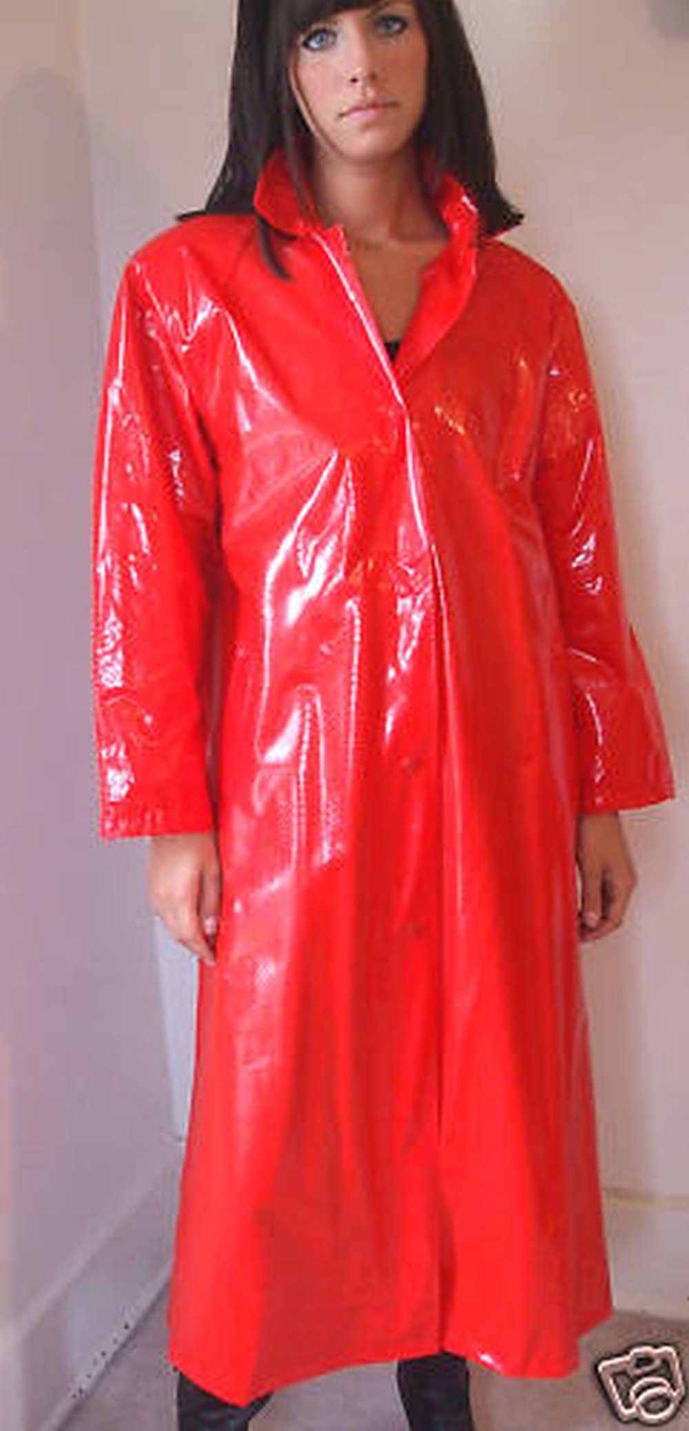 Long Red Coat Leather