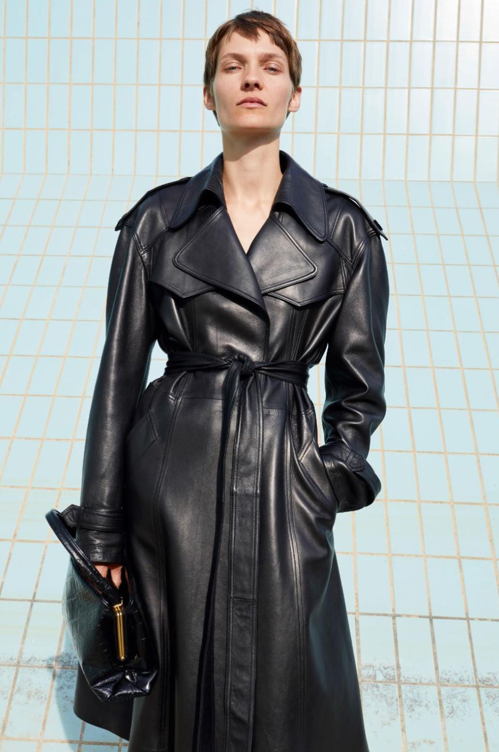 YSL Patent Leather Coat