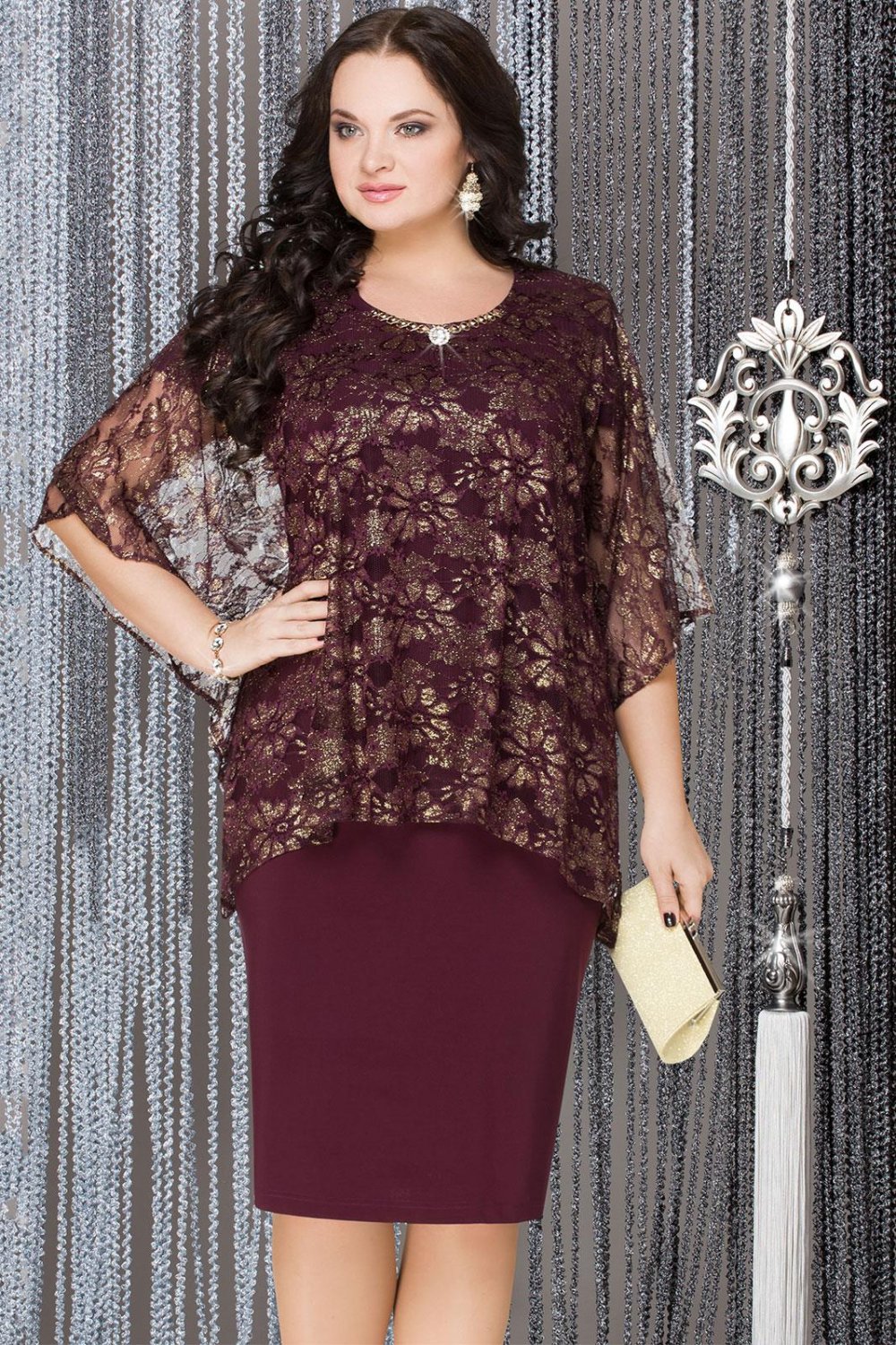 Накидка из гипюра на платье