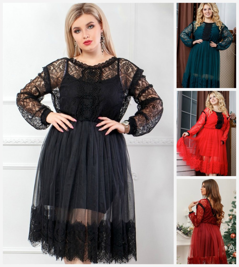 Гипюровая накидка на платье для полных