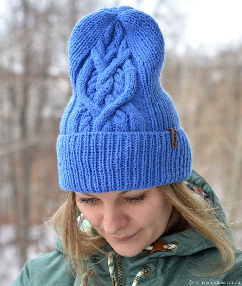 Шапки связанные резинкой