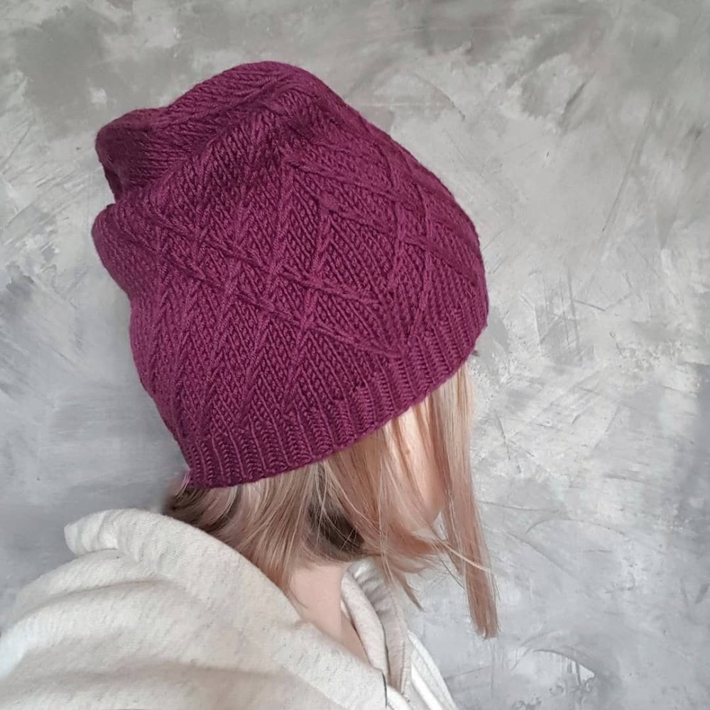 Шапка бини макушка